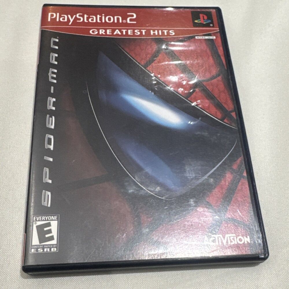 Spider-Man - Sony PlayStation 2 (2005) w/ Manual Game and Case Great Condition